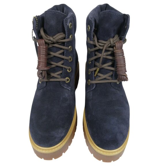Timberland‎ Women's Heritage Stone 6 Inch Waterproof Boot Dark Blue Size 9.5 - Picture 4 of 8